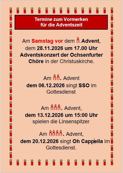 Adventskonzerte